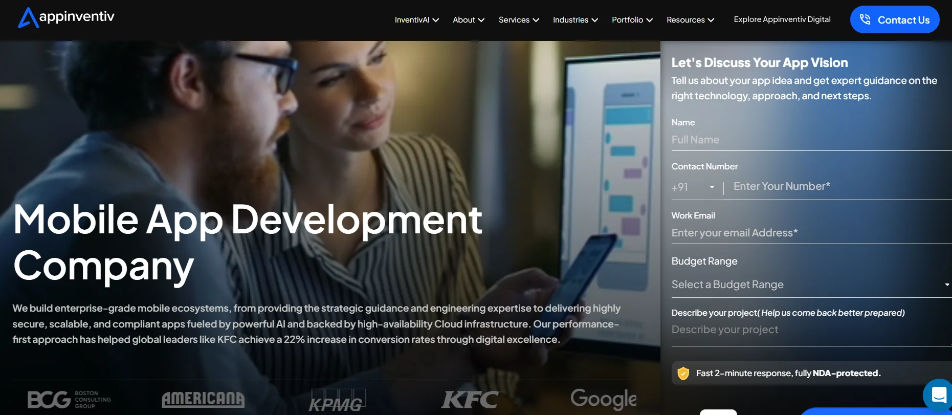 Appinventin homepage