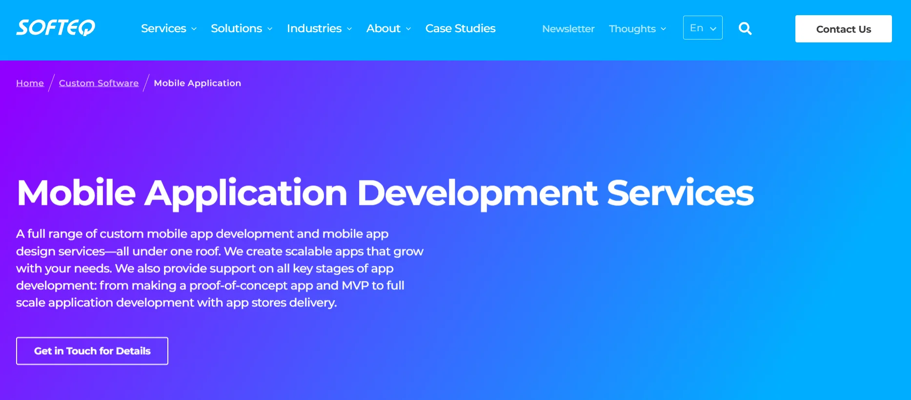 Softeq webpage