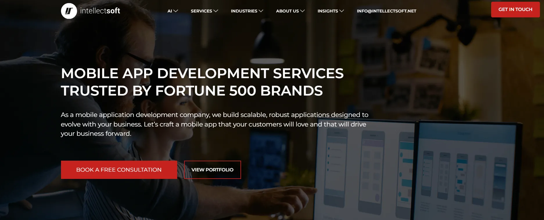 Intellectsoft homepage